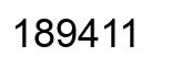 Número 189411 imagen negro