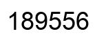 Number 189556 black image