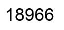 Number 18966 black image