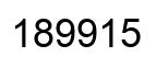 Number 189915 black image
