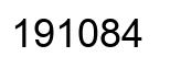 Número 191084 imagen negro