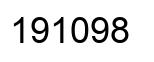 Number 191098 black image