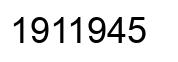 Número 1911945 imagen negro