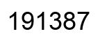 Número 191387 imagen negro