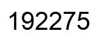 Número 192275 imagen negro