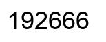 Número 192666 imagen negro