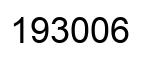Number 193006 black image