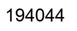 Número 194044 imagen negro