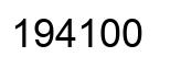 Number 194100 black image