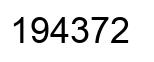Number 194372 black image