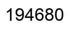 Número 194680 imagen negro
