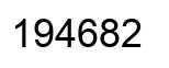 Número 194682 imagen negro