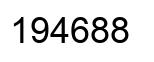Número 194688 imagen negro