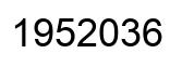 Number 1952036 black image