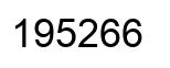 Número 195266 imagen negro