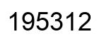 Number 195312 black image