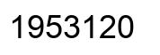 Number 1953120 black image