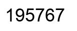 Número 195767 imagen negro