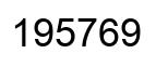 Número 195769 imagen negro