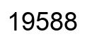 Número 19588 imagen negro
