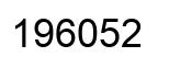 Number 196052 black image