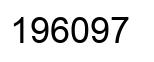 Number 196097 black image