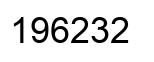 Number 196232 black image