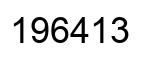 Number 196413 black image