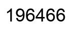 Number 196466 black image