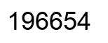 Number 196654 black image