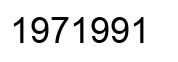 Number 1971991 black image