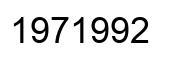 Number 1971992 black image