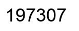 Number 197307 black image