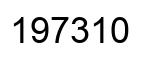 Number 197310 black image