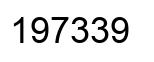 Number 197339 black image
