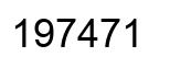 Number 197471 black image