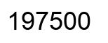 Número 197500 imagen negro