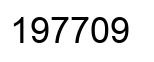 Number 197709 black image