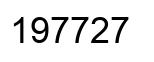Number 197727 black image