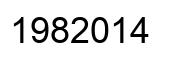 Number 1982014 black image