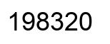 Number 198320 black image