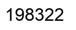 Number 198322 black image