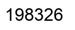 Number 198326 black image