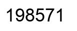 Number 198571 black image