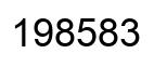Número 198583 imagen negro