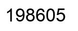 Number 198605 black image