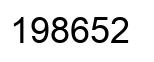 Number 198652 black image