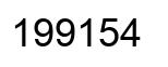 Number 199154 black image