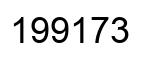 Number 199173 black image