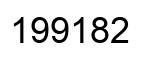 Number 199182 black image